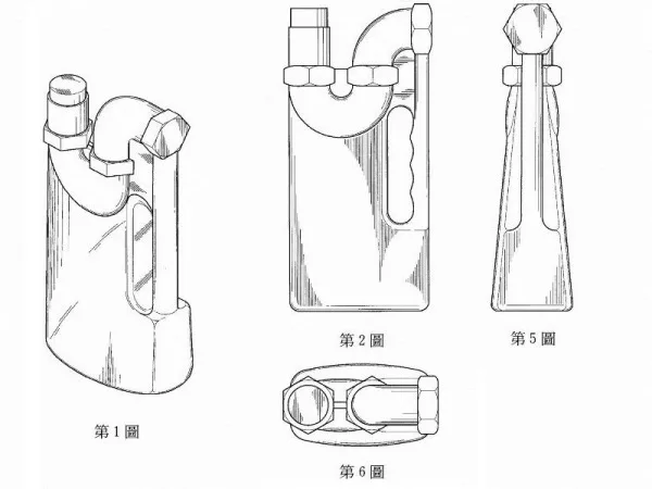 設計專利圖式 瓶體1設計專利