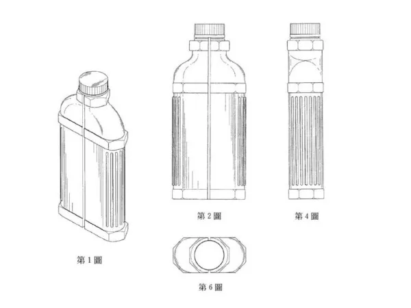 設計專利圖式 瓶體2設計專利